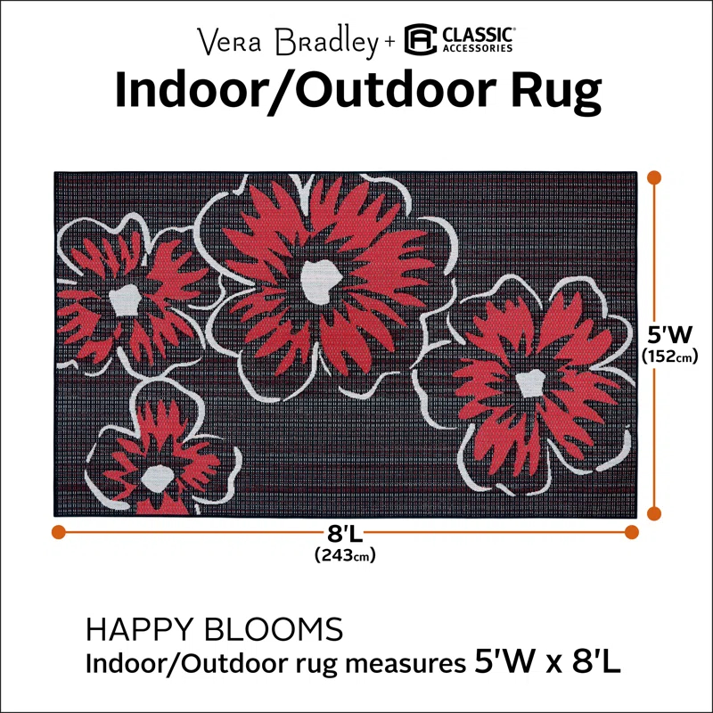 Vera Bradley Vera Bradley Floral Indoor / Outdoor Rug