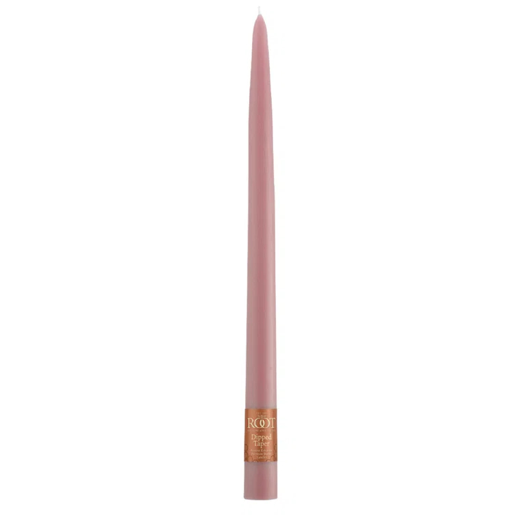 12 Piece Unscented Taper Candle Set (Set of 12)
