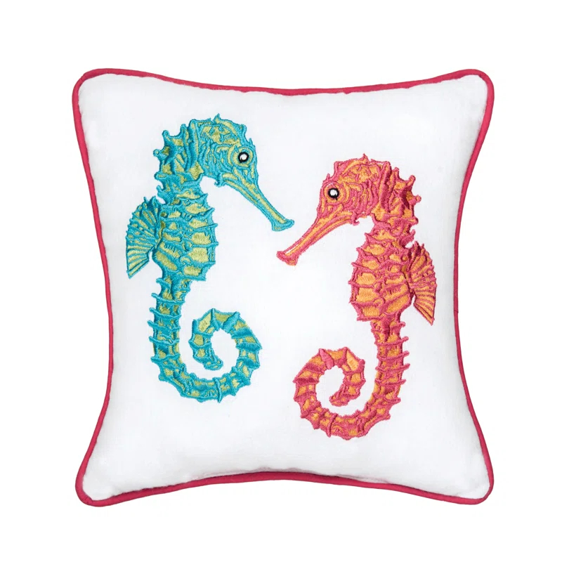 C&F Home Seahorse Duo Petite Size Accent Throw Pillow