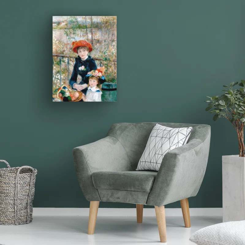 Winston Porter " The Two Sisters On The Terrace 1881 " by Pierre-Auguste Renoir Painting Print