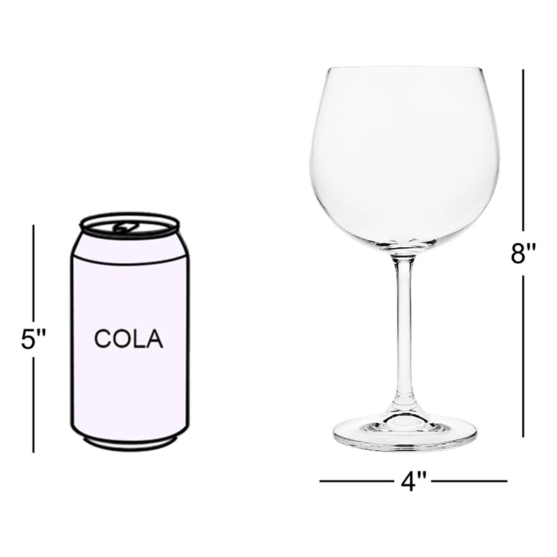 Godinger Silver Art Co Meridian 19 oz. Crystal All Purpose Wine Glass