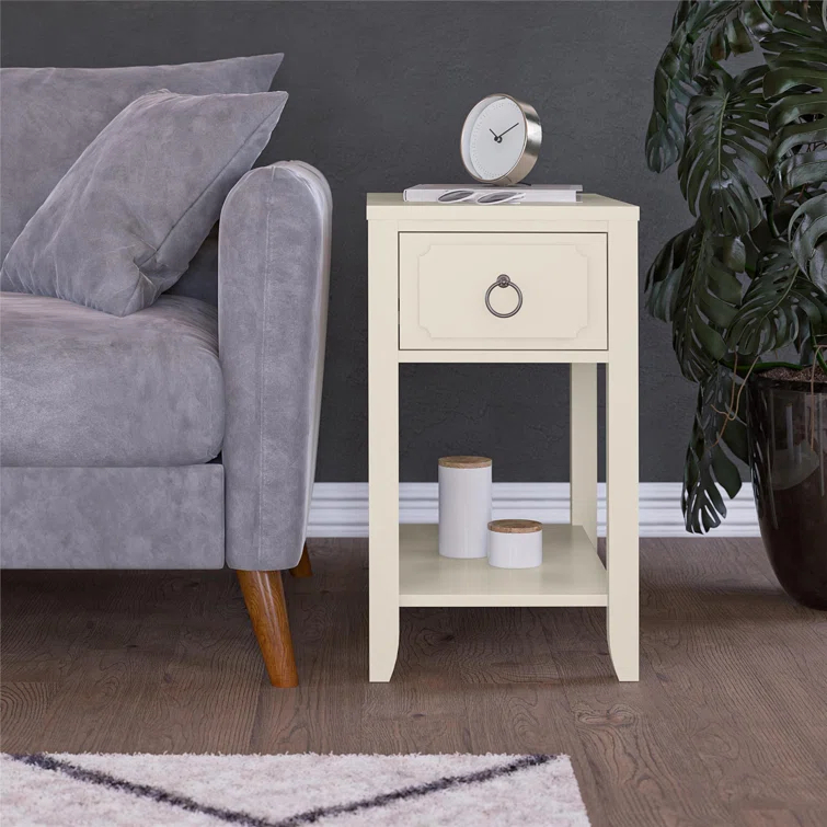 Novogratz Her Majesty End Table with Storage
