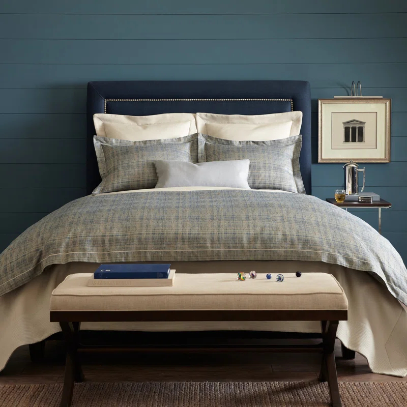 Peacock Alley Biagio Standard Cotton Reversible Modern & Contemporary Duvet Cover