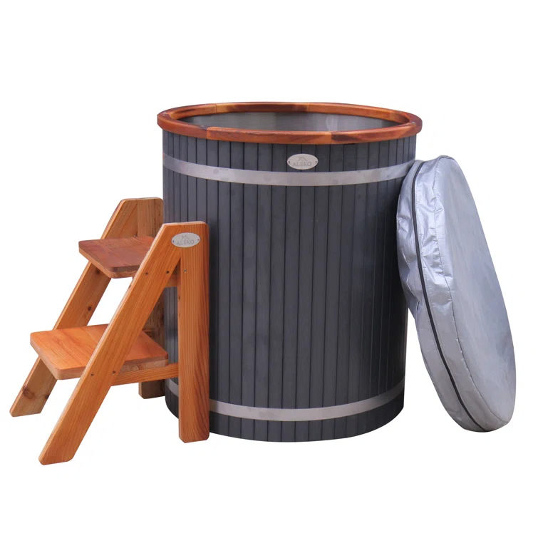 ALEKO ALEKO Ice Bath Frost Cold Pod Plunge Tub | 118 Gallon Water Treatment Capacity | 37.5” x 32.25”