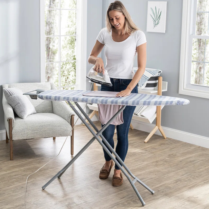 Seymour Home Products Seymour Home Products Adjustable Height 4 Leg Ironing Board with Mesh Top and Iron Rest