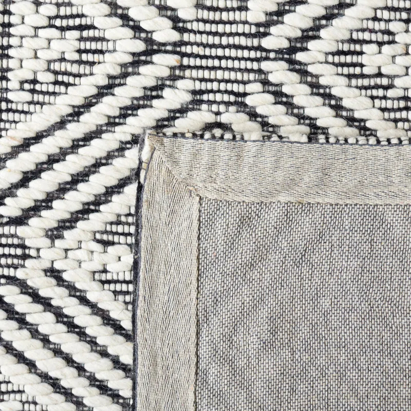 Foundry Select Ashaud Hand Loomed Wool And Cotton With Latex Geometric Rug