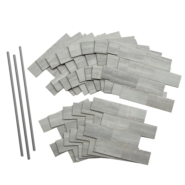 Aspect 12'' W x 12.75'' L PVC Peel and Stick Mosaic Tile