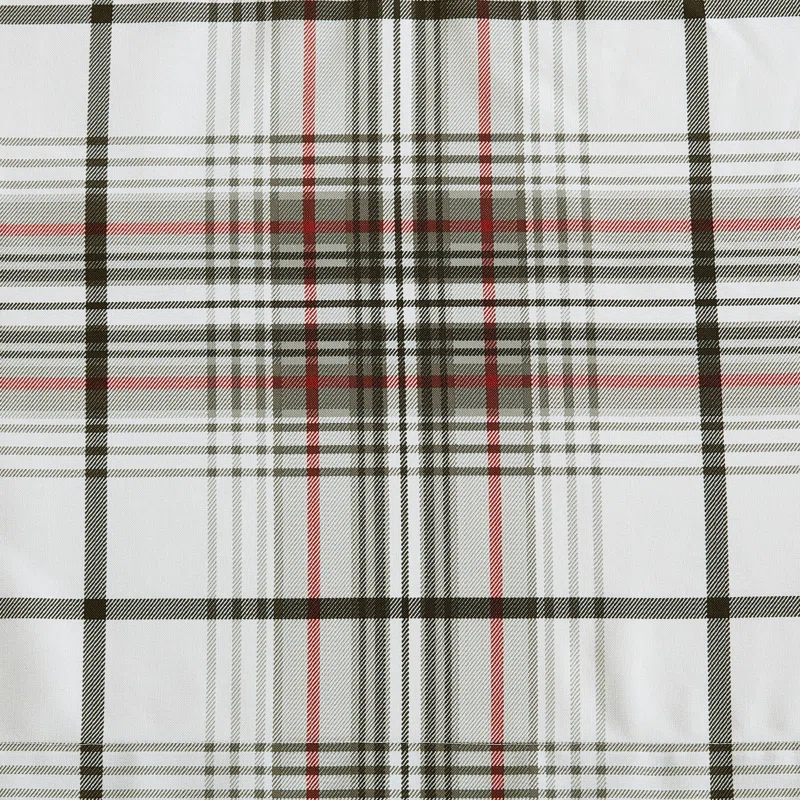 Eddie Bauer Eddie Bauer Alder Plaid Grey Pole Top Window Valance