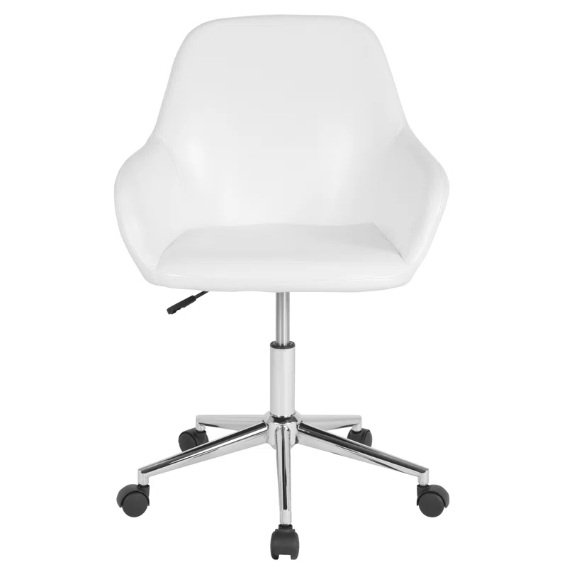 Flash Furniture Cortana Contemporary Home & Office Mid-Back LeatherSoft Upholstered Swivel Chair