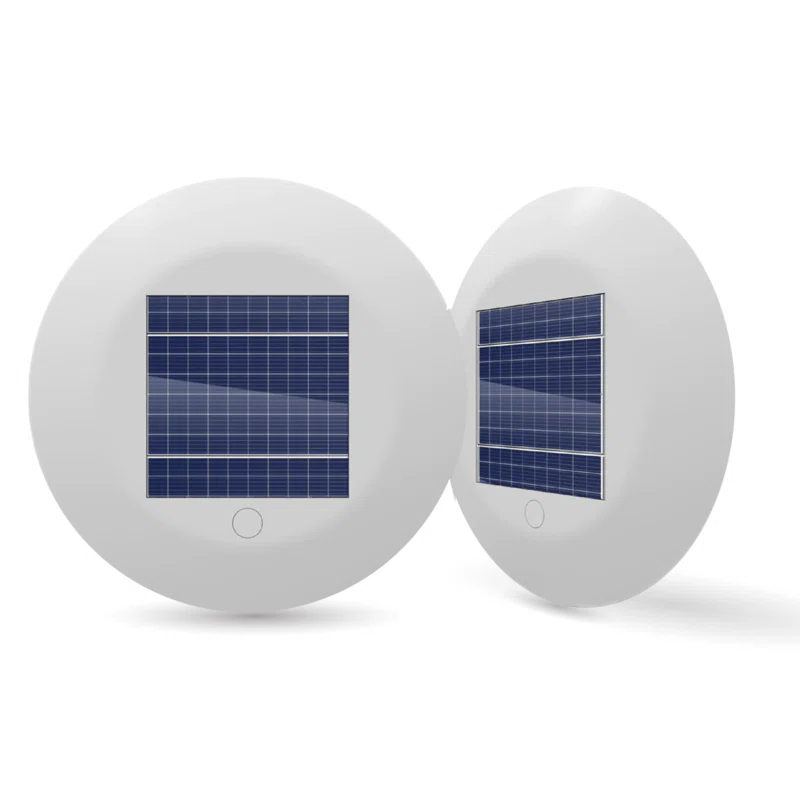 Solar Powered Integrated LED Outdoor Floating Pool Light (Set of 2)
