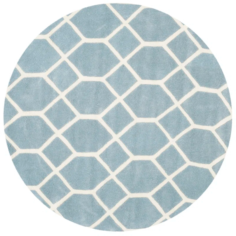 George Oliver Deedie Hand Tufted Wool Geometric Rug