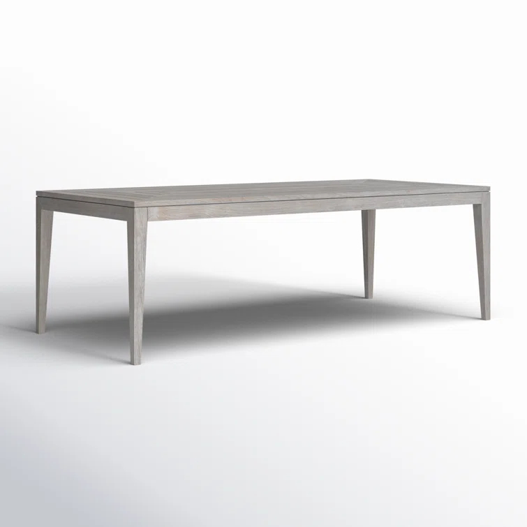 La Jolla Gray Teak Rectangular Formal Dining Table