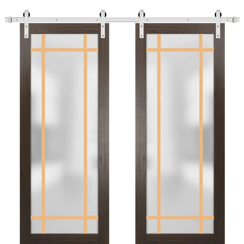 SARTODOORS 2113 Solid + Manufactured Wood Paneled French Doors