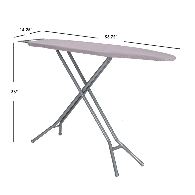 Seymour Home Products Seymour Home Products Adjustable Height 4 Leg Ironing Board with Mesh Top and Iron Rest