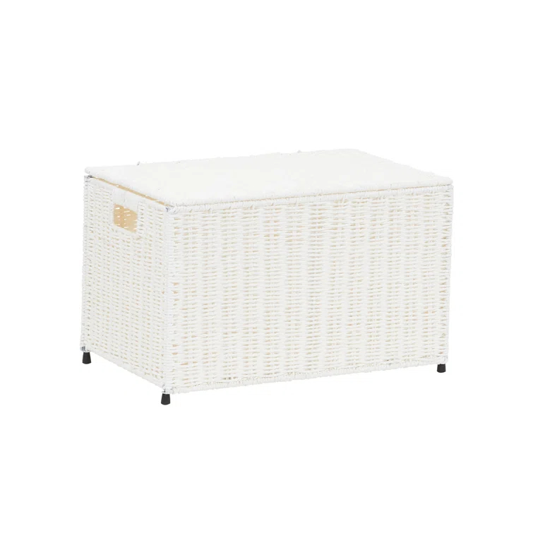 Household Essentials Woven Wicker Storage Chest