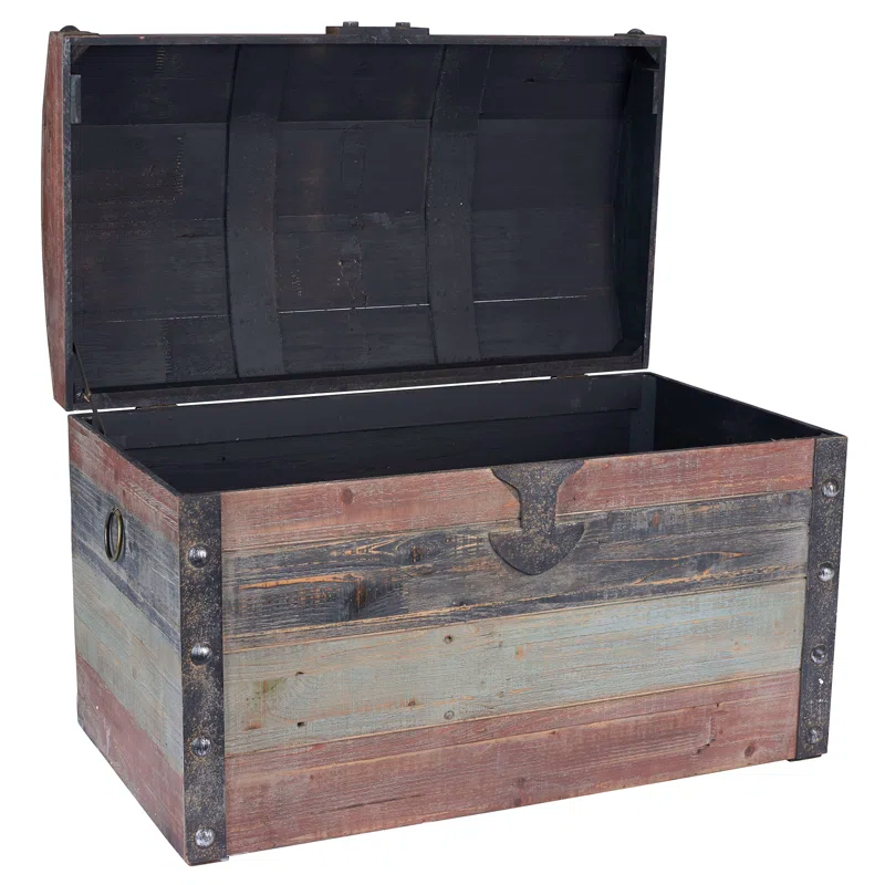 Williston Forge Braydon Manufactured Wood Vintage Trunk