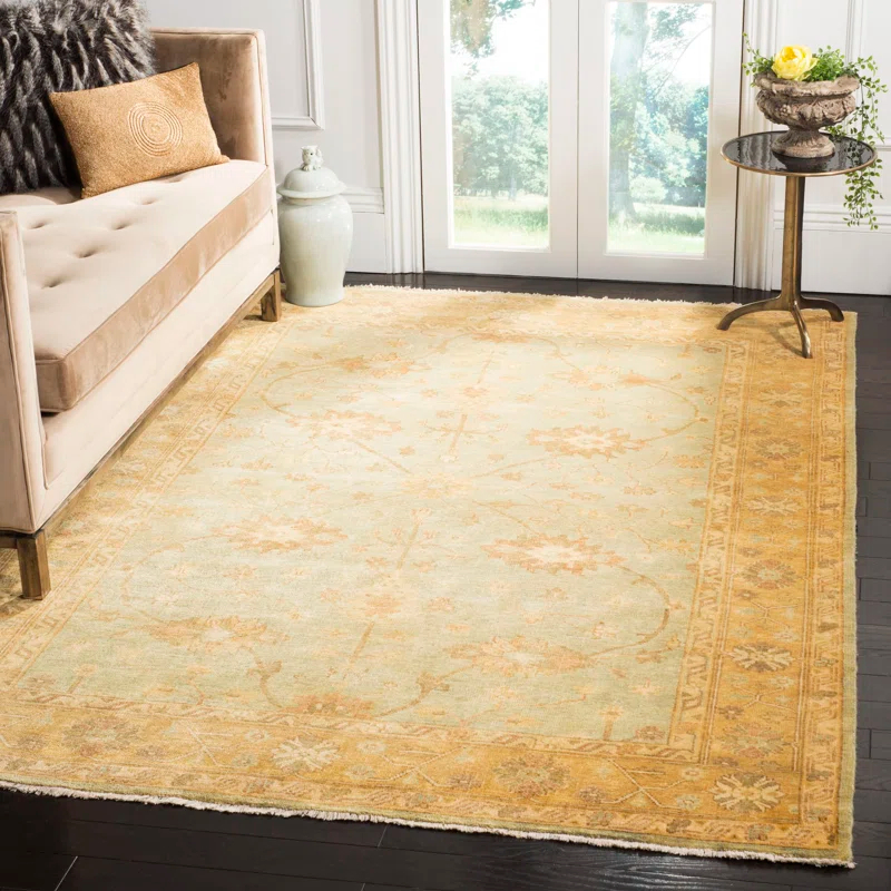 Safavieh Oushak Hand Knotted Wool Floral Rug
