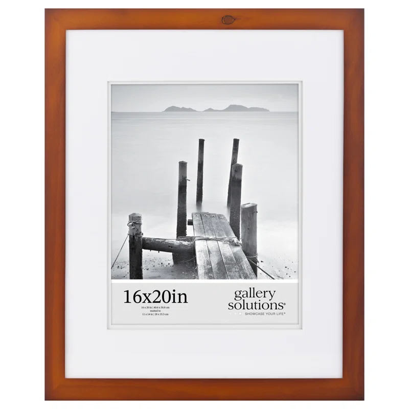 Gallery Solutions Gallery Solutions Wall Mount Double Airfloat Mat Picture Frame