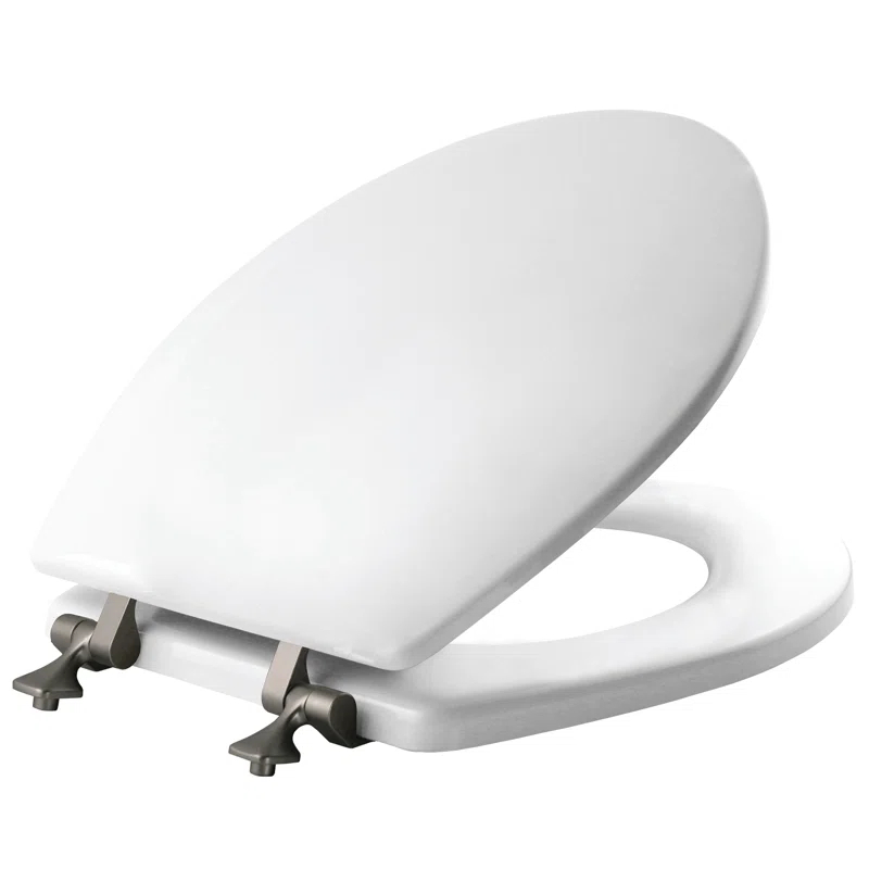 Mayfair by Bemis 7M844BN 000 Mayfair 44CP Featuring STAY-TITE Seat Fastening System & Hinges, ROUND, White