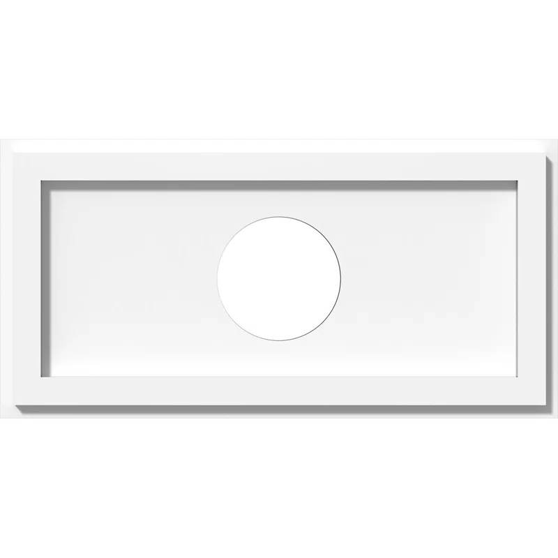 Ekena Millwork Rectangle Ceiling Medallion CMP18X9RE-04000