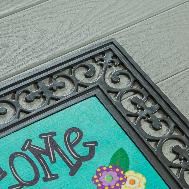 Evergreen Enterprises, Inc Sassafras Harvest & Winter Set of 5 Door Mats with Rubber Display Frame & Reviews | Wayfair