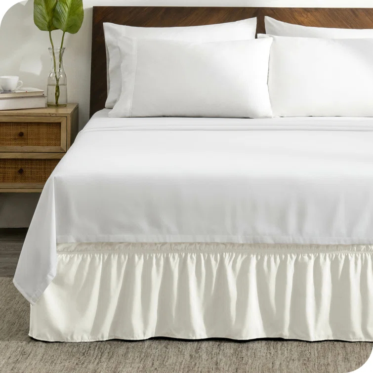 Bare Home Ruffled Wrap Around Bed Skirt