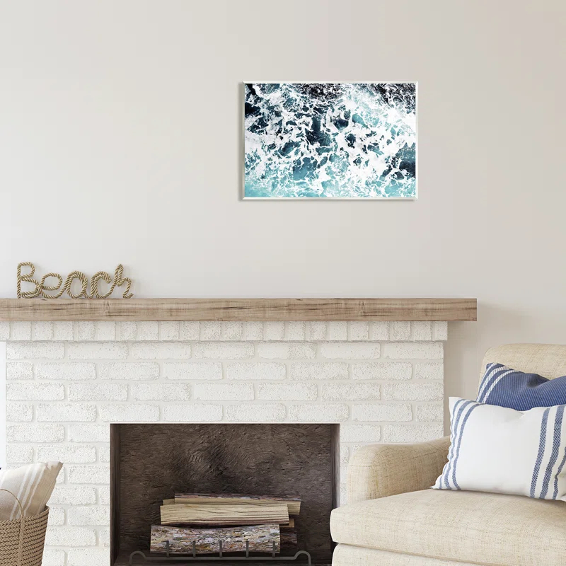 Stupell Industries " Abstract Ocean Foam Pattern " by Sisi And Seb