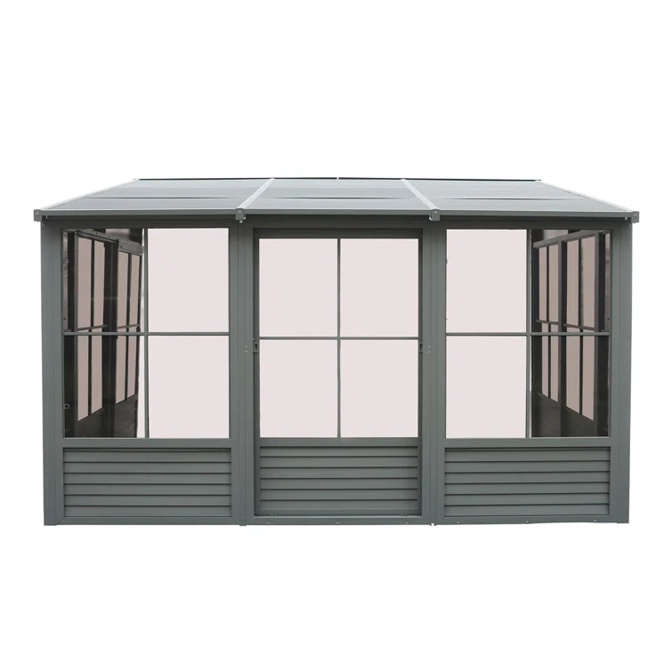 Gazebo Penguin Florence Wall-Mounted Solarium with Metal Roof