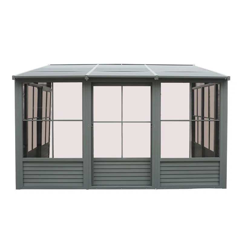 Gazebo Penguin Florence Wall-Mounted Solarium with Metal Roof