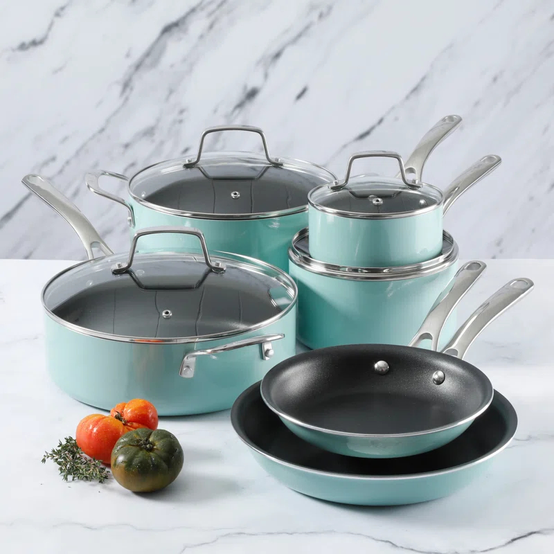 Martha Stewart Martha Stewart 10 - Piece  Aluminum Nonstick Cookware Set