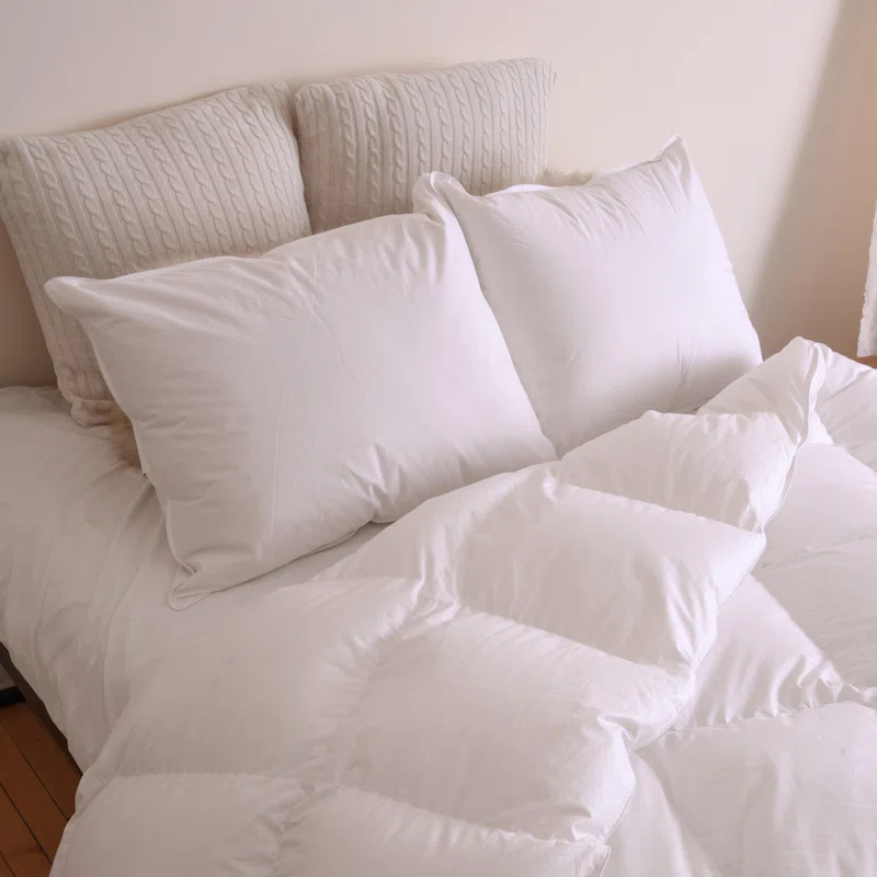 Highland Feather Highland Feather 850 Loft Hungarian Goose Down Pillow 500 TC Cotton Casing