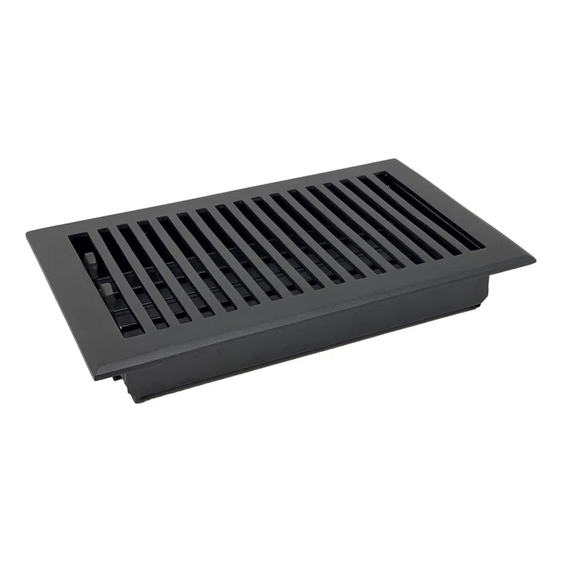 Madelyn Carter Black Contemporary Floor Register and Wall Register