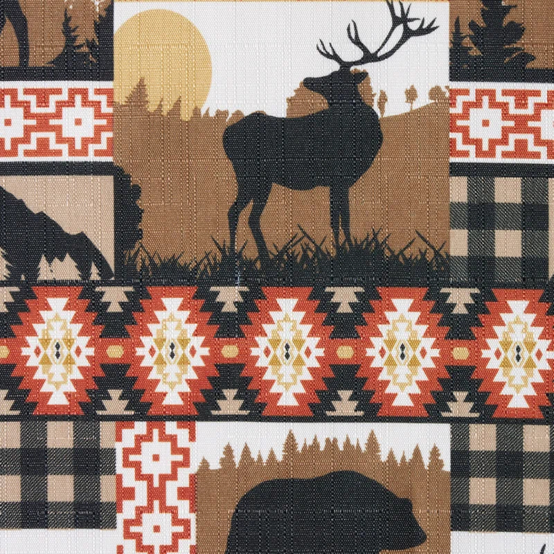 Amalgamated Textiles Polyester Semi Sheer Curtain Pair (Set of 3)