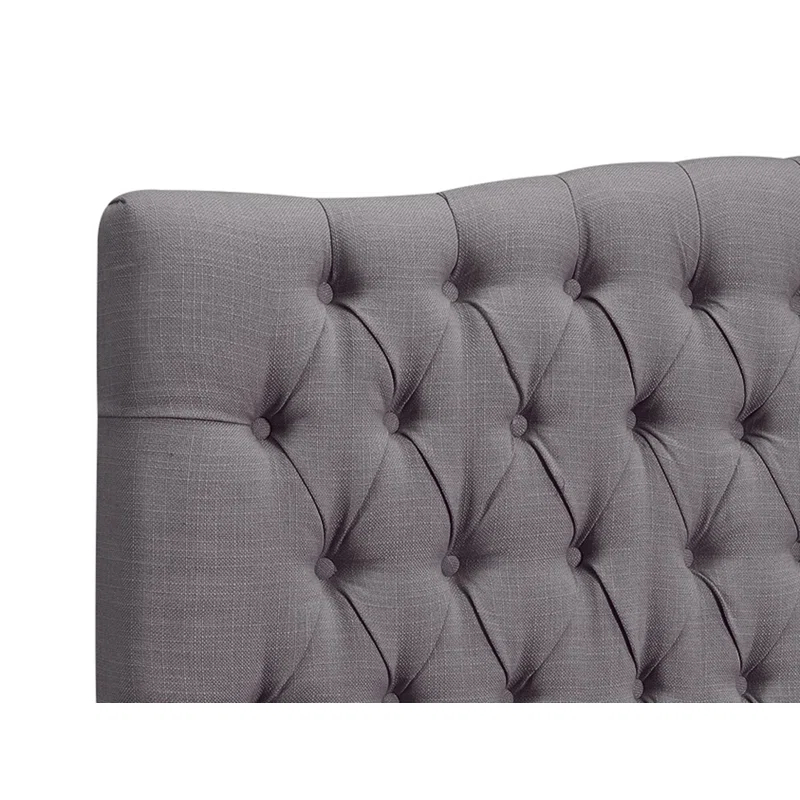 Elle Decor Elle Decor Celeste Tufted Upholstered Padded Headboard with Contemporary Button Tufting
