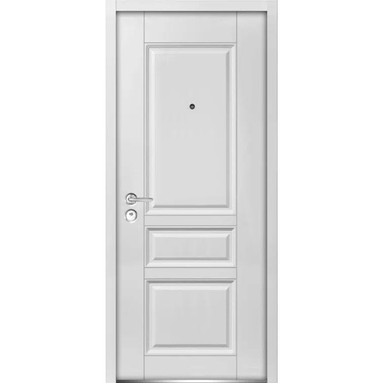 VDomDoors Ballucio Ready to Install White Prehung Front Entry Doors