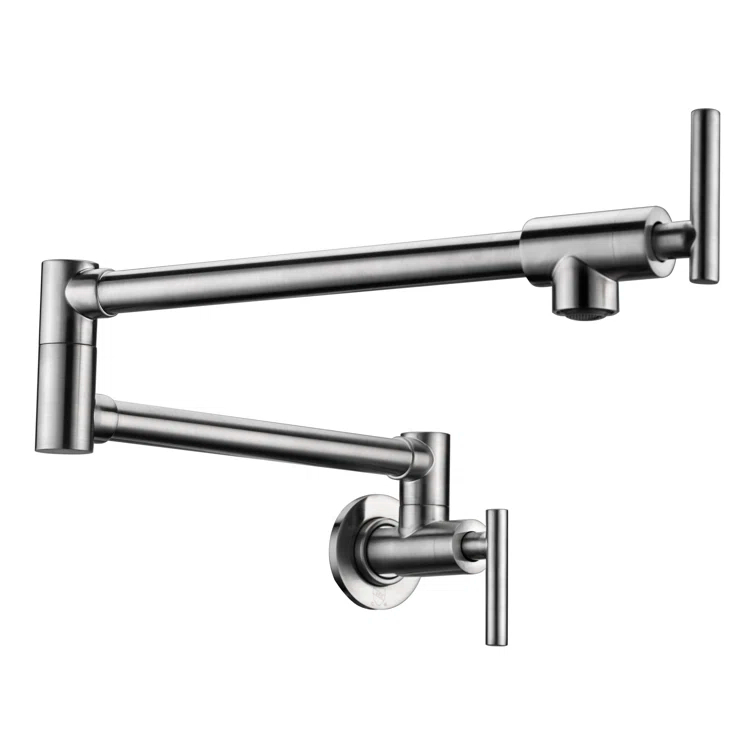 ANZZI ANZZI Braccia Series 24" Wall Mounted Pot Filler With Accessories KF-AZ258BN