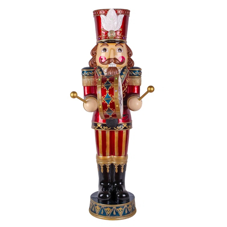 The Holiday Aisle® 58 in. Animated Nutcracker with Multicolor Lights and Music