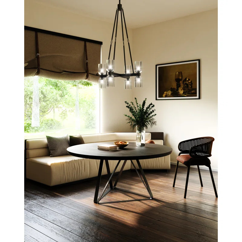Lucian 8 - Light Modern Linear Chandelier