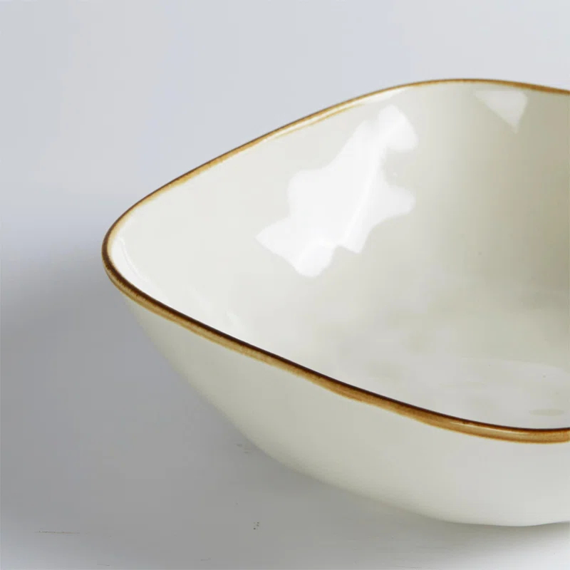 Famiware 8'' Stoneware Large Square Pasta Bowl (Set of 4)