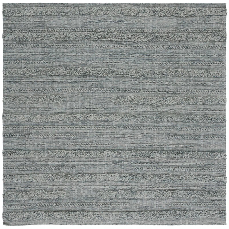Laurel Foundry Modern Farmhouse® Hartzler Hand-Woven Flatweave Grey/Ivory Area Rug