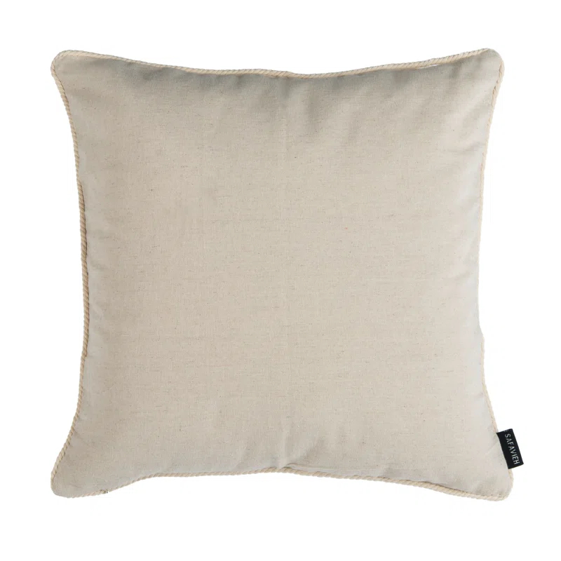 Safavieh Sanden Seahorse Embroidered Cotton Throw Pillow