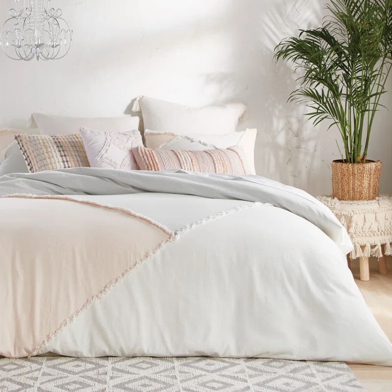 Peri Home Colorblock Fringe Peri Home Comforter Set