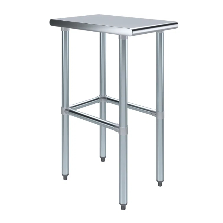 Amgood Stainless Steel Open Base Work Table