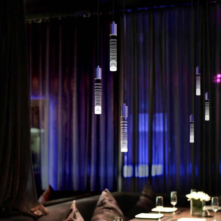 Blackjack Lighting Gradient 1" Acrylic Light Guide Single Pendant - 3W