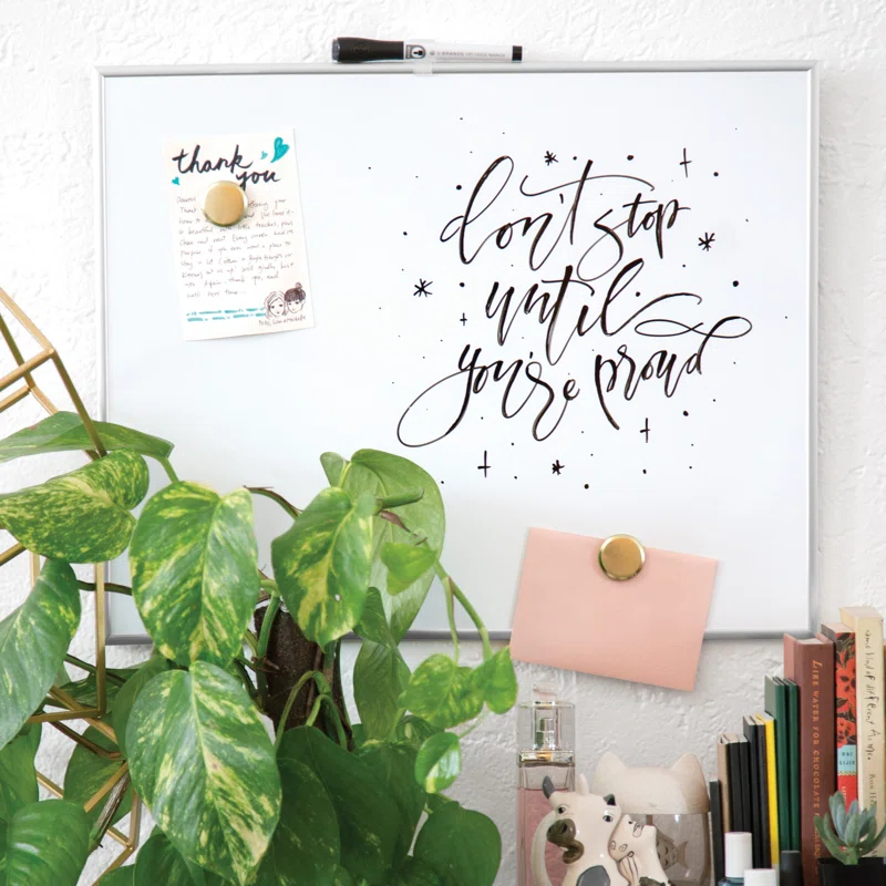 U Brands Wall Steel Magnetic Mini - Up To 2' Whiteboard