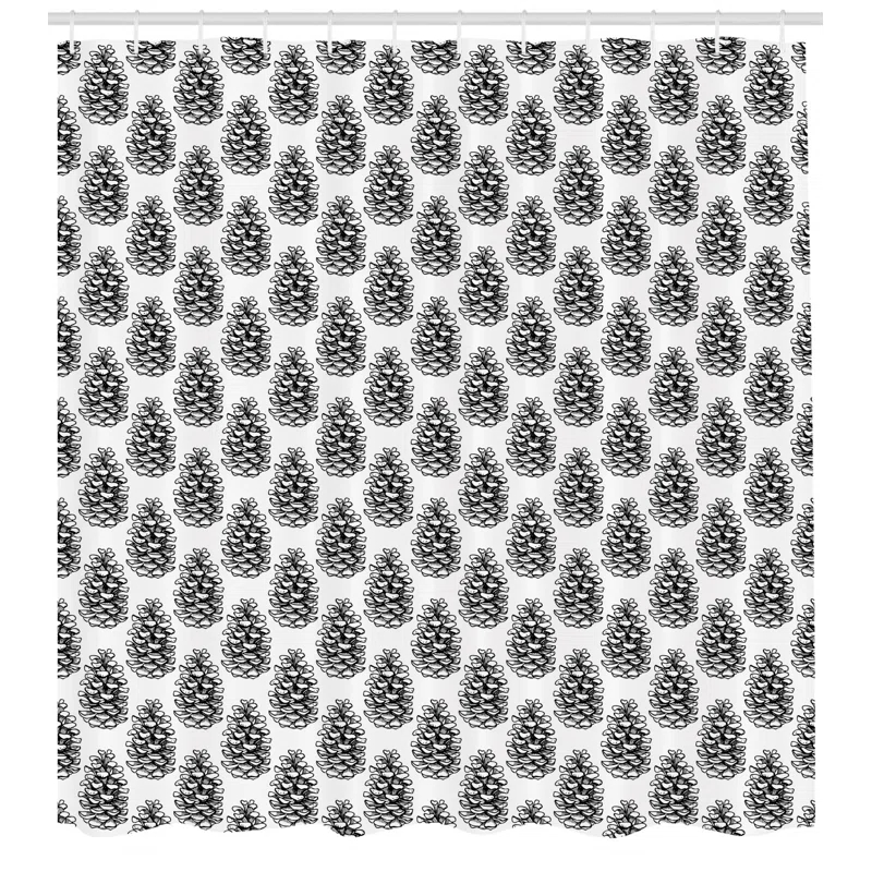 Ambesonne Shower Curtain with Hooks Included