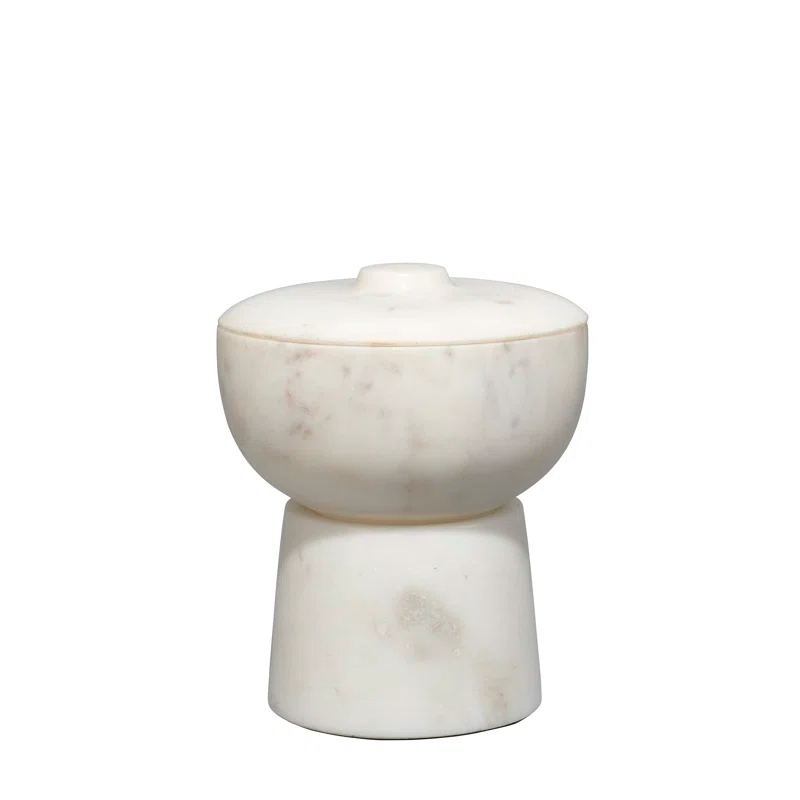 Odesky Lidded Bowl - White / Small