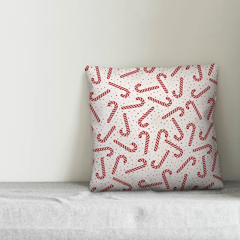 Designs Direct Creative Group  Candy Cane Throw Pillow | Wayfair