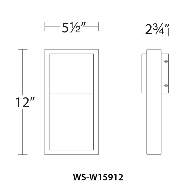 dweLED Archetype Aluminum LED Wall Light