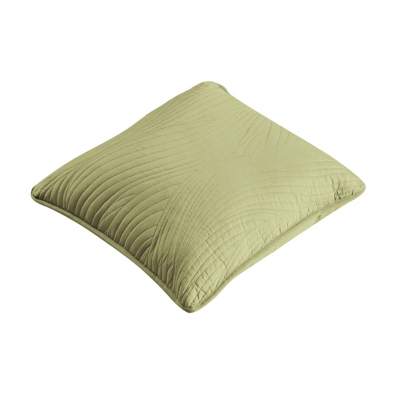 Stream Embroidered Reversible Throw Pillow